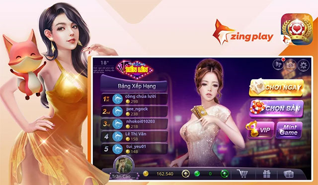 ZingPlay Tiến lên hỗ trợ đăng nhập theo nhiều cách khác nhau