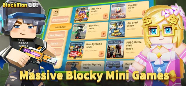 Blockman GO : Blocky Mods continuously update attractive new mini-games