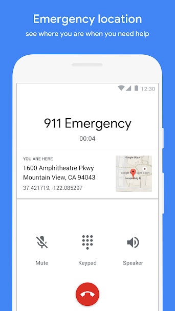 Google Phone for emergency calls when you need help