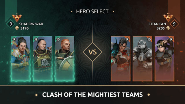 Choose a powerful hero for your team