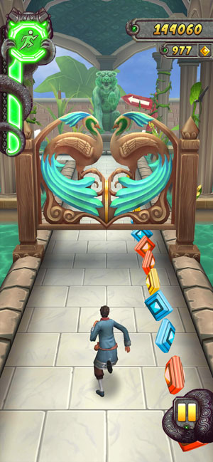 Controlling endless runners in Temple Run 2