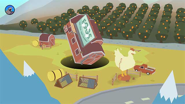 Nuốt chửng mọi vật vào hố của bạn trong game vui Donut County