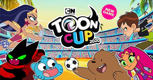 Football game with Cartoon characters players Funny Network