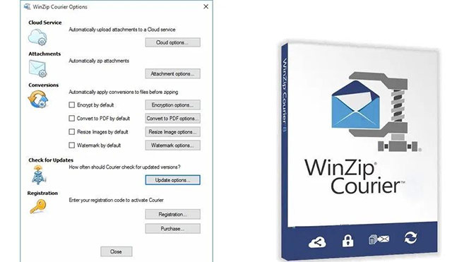 WinZip Courier 10 tăng tốc độ giải nén với công nghệ mới