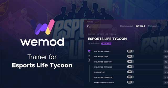 WeMod hỗ trợ hàng trăm trò chơi chơi đơn