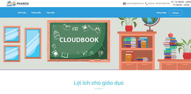 Giao diện chính của Cloudbook.vn
