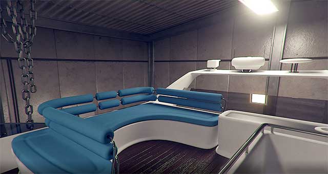 The interior design is both cozy and luxurious for travelers. boat
