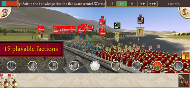 Chọn 1 trong 19 phe phái hùng mạnh trong ROME Total War game