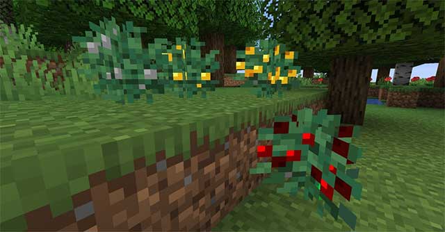 Metal Bushes Mod sẽ đưa vào Minecraft một cơ chế mới để thu thập tài nguyên