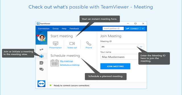 TeamViewer Meeting is a secure online meeting software of TeamViewer
