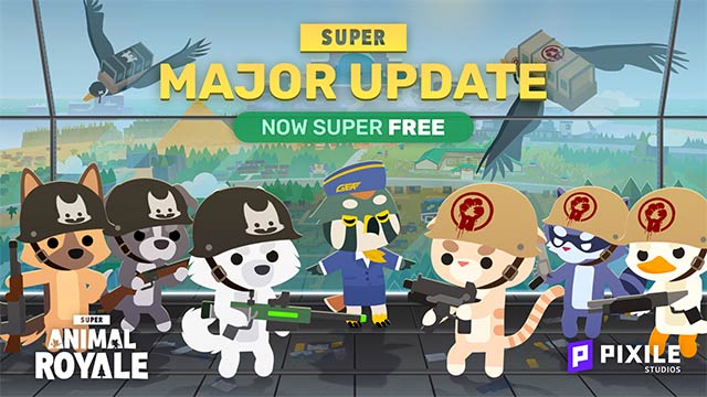 Super Animal Royale replaces 32v32 party mode, shop upgrades, menus, gameplay...
