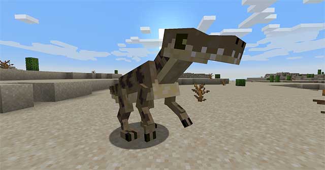 Vemerioraptor Mod sẽ thêm vào thế giới Minecraft một loài khủng long mới