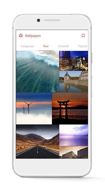 GO Launcher provides rich wallpapers