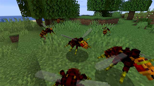 Hornets Mod 1.16.4 sẽ bổ sung vào thế giới Minecraft loài Ong bắp cày