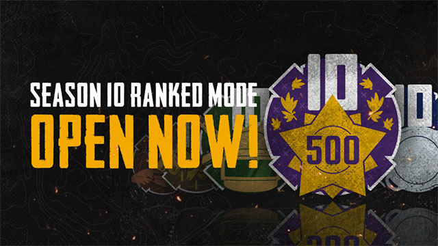 Join the ranked matches in Season 10 to get attractive rewards