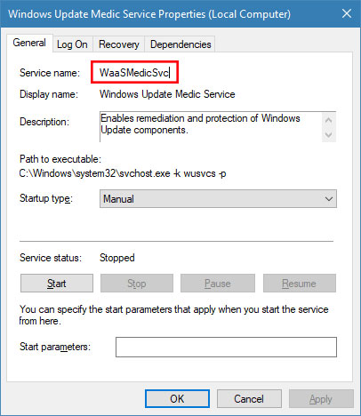 Kiểm soát các dịch vụ thông qua Windows Update Blocker