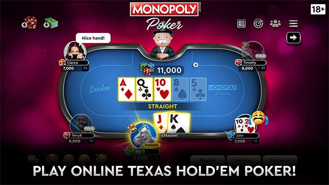 Become a Poker master in Monopoly Poker