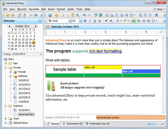 Hướng dẫn sử dụng phần mềm Advanced Diary trên máy tính