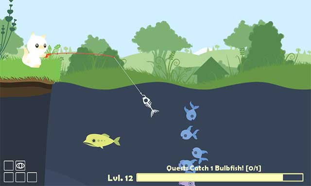 Cat Goes Fishing is a very cute cat fishing game