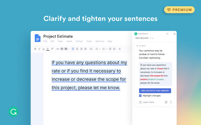 grammarly add on for chrome
