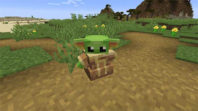 Baby Yoda Mod sẽ giới thiệu vào Minecraft một thực thể mới dễ thương tên Baby Yoda