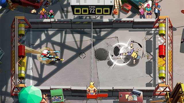 Game with vivid 2D cartoon style hand-drawn graphics