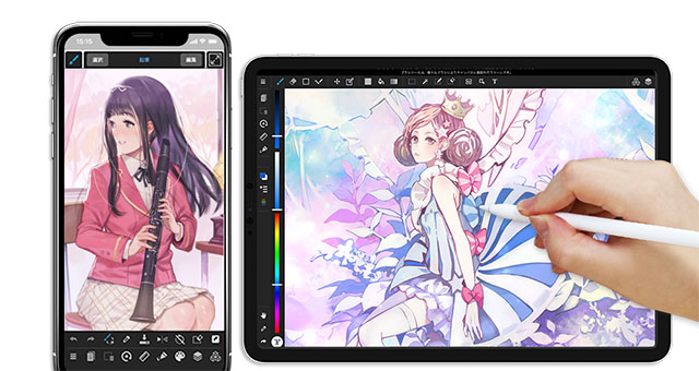 MediBang Paint iOS works easily with Apple Pencil support
