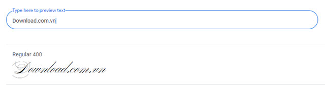 Font chữ viết tay tiếng Việt do Google phát triển