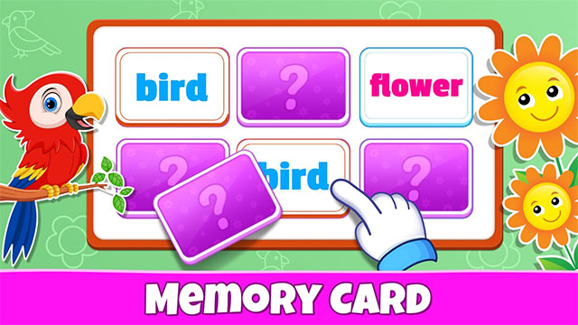 Luyện trí nhớ với loạt mini game vui trong Sight Words app