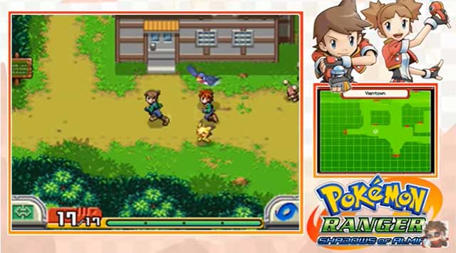 Shadows of Almia cho phép người chơi chọn Pokemon đồng hành