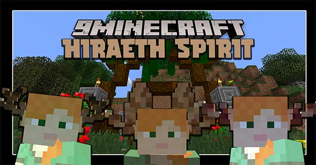 Hiraeth Spirits Mod sẽ đưa vào Minecraft nhiều mũ đội đầu hình tai các loài động vật