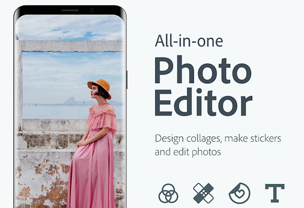 Adobe Photoshop Express for Android is a fast and efficient photo editing app