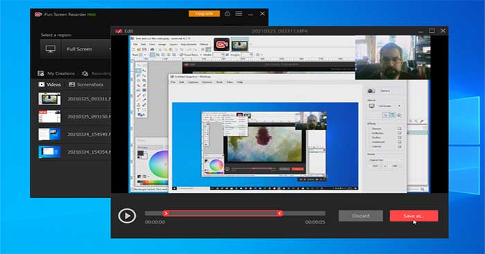 iFun Screen Recorder is a free screen recording and video editing application