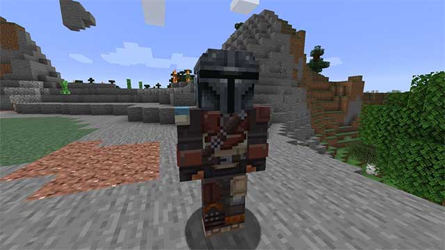 Hai nhân vật nổi tiếng của Star Wars là Mando và Baby Yoda đã được thêm vào Minecraft