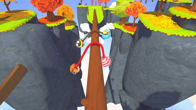 Fling to the Finish is a fun co-op obstacle course game