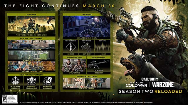 Call of Duty: Warzone - Season 2 Reloaded adds tons of new maps, modes and content