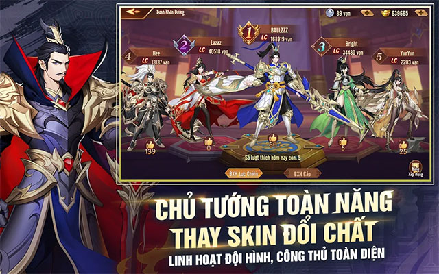 100 Tam Tam generals. Uniquely rendered kingdom