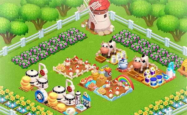 Upgrade machinery, equipment and technology to develop farms in the Family Farm Seaside game