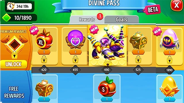Discover the exclusive Divine Dragon Pass content pack on Dragon City with lots of super rewards