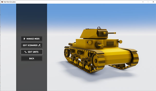 Total Tank Simulator introduces Unit Editor - creative customization and unit design tool