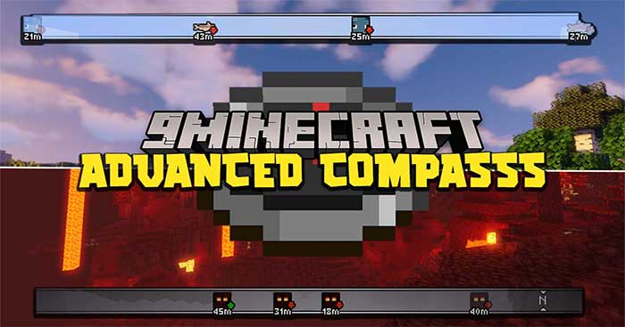 Advanced Compass Mod sẽ bổ sung vào Minecraft một thanh la bàn được nâng cấp