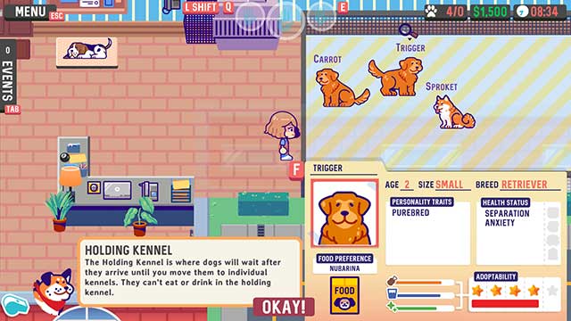 To The Rescue is a dog shelter management simulation game