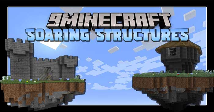 Soaring Structures Mod sẽ đưa vào thế giới Minecraft các cấu trúc địa hình mới