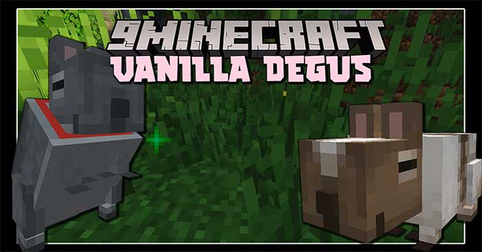 Vanilla Degus Mod 1.16.5 sẽ giới thiệu vào Minecraft một người bạn đồng hành mới