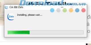 Quá trình cài đặt Zalo trên PC