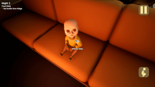 You take on the role of the child's watcher and caregiver. 1 strange baby in the game The Baby In Yellow