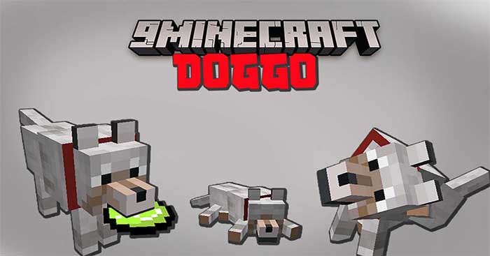 Doggo Mod 1.16.5 sẽ giúp bạn tương tác và chơi đùa với chó cưng của mình