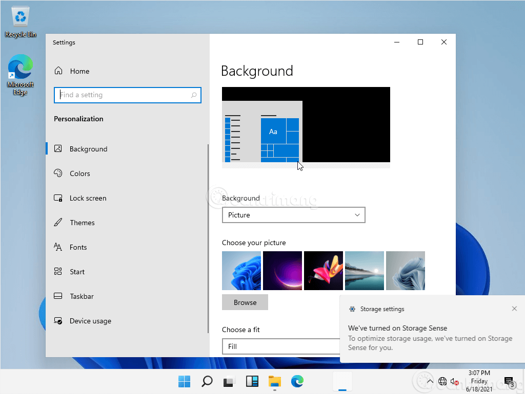 Thay đổi theme trên Windows 11