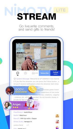 View stream, similar create and send gifts to someone you like