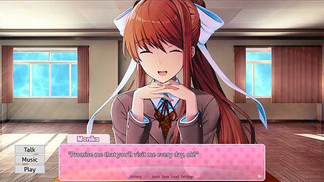 You will always face Monika at the end